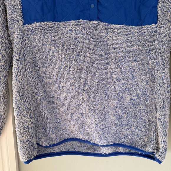 New York Rangers Hockey Cozy 1/4 Button Pullover Fleece Sweatshirt Sherpa - Picture 6 of 14